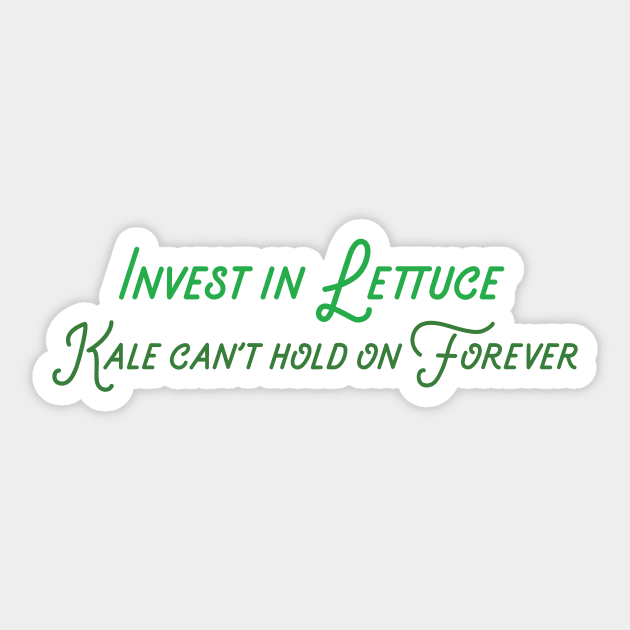 Invest in Lettuce Sticker by JJFDesigns